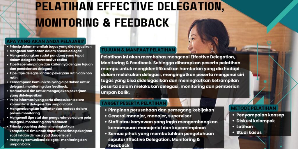 Pelatihan Effective Delegation, Monitoring & Feedback