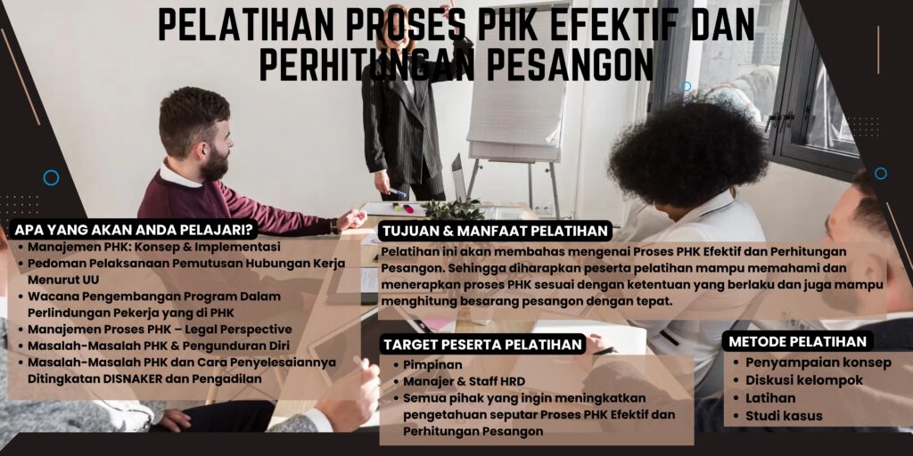 Pelatihan Proses PHK Efektif dan Perhitungan Pesangon