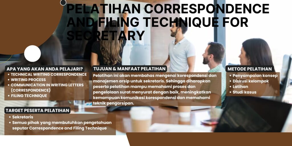Pelatihan Correspondence and Filing Technique for Secretary