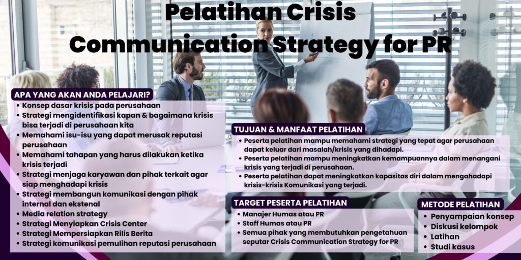 Pelatihan Crisis Communication Strategy for PR