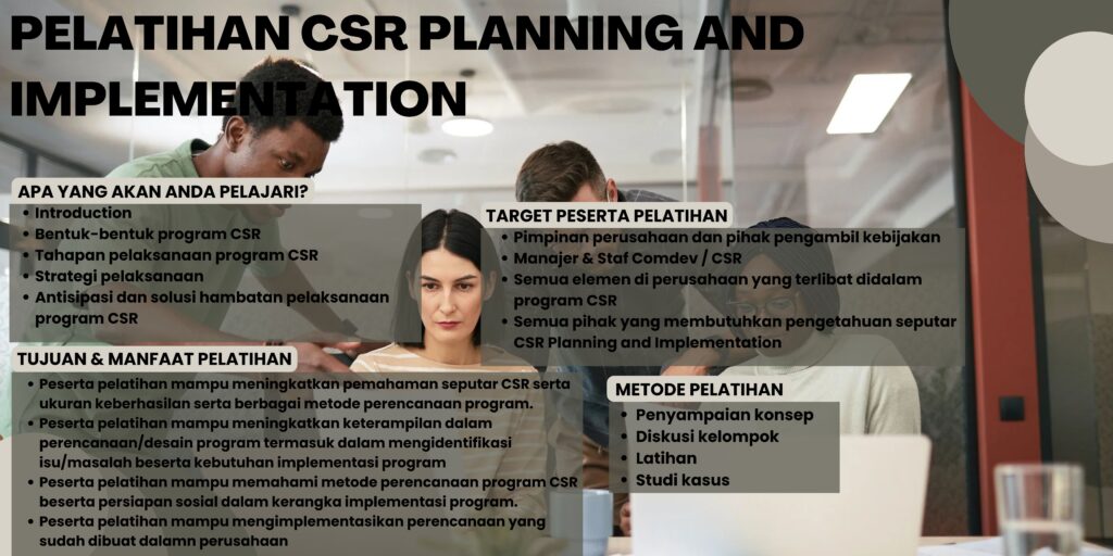 Pelatihan CSR Planning and Implementation