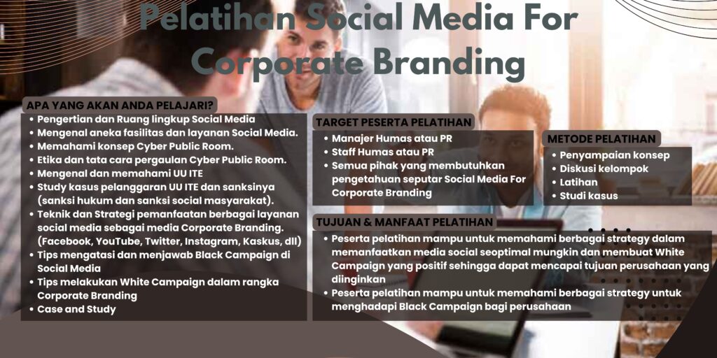 Pelatihan Social Media For Corporate Branding