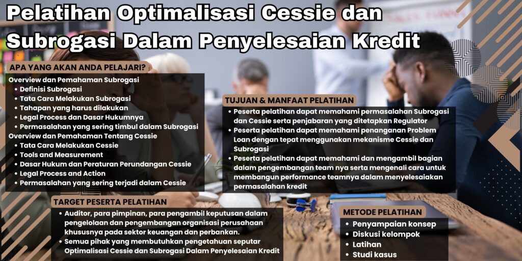 Pelatihan Optimalisasi Cessie dan Subrogasi Dalam Penyelesaian Kredit